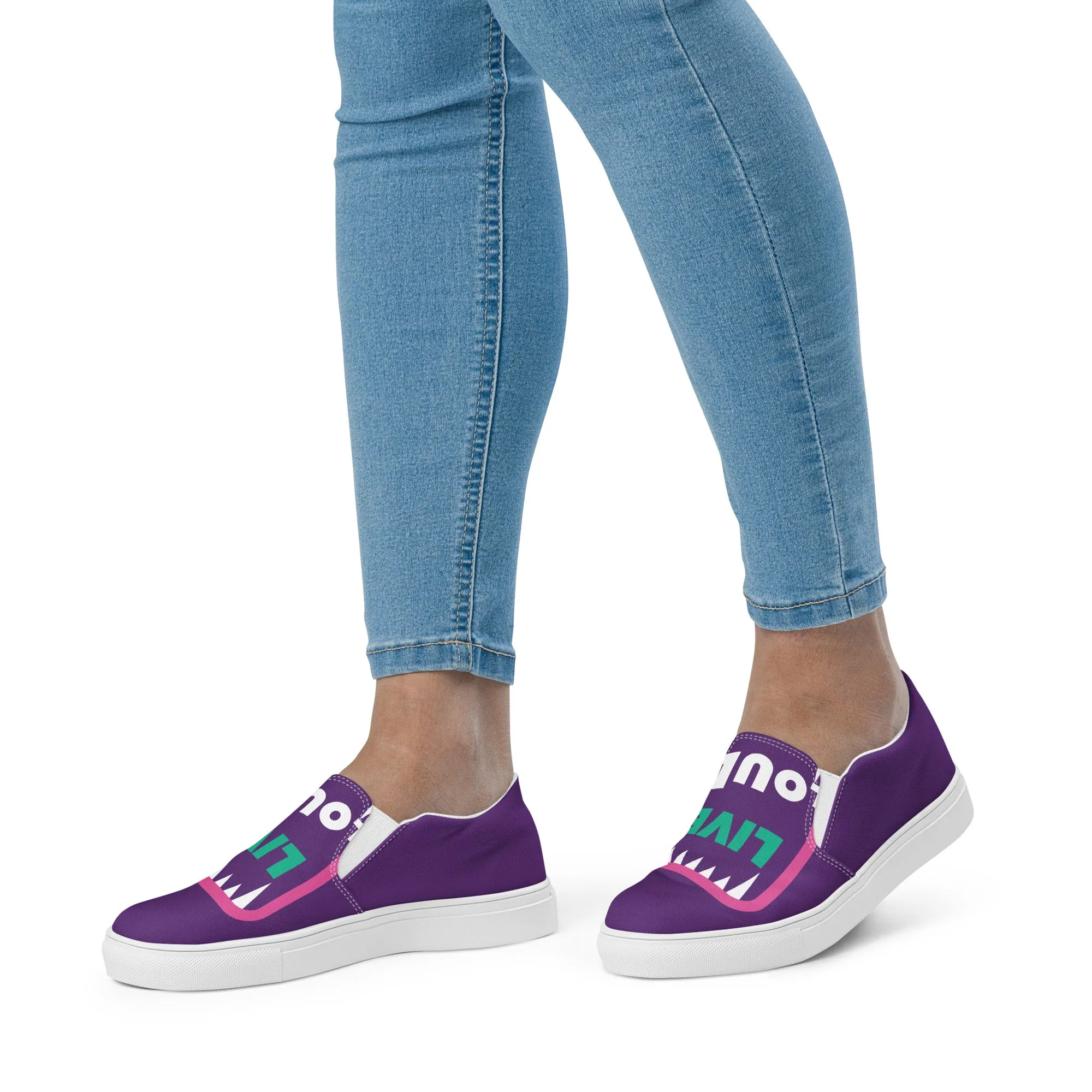 LIVE LOUD Women’s Slip-On Canvas Shoes