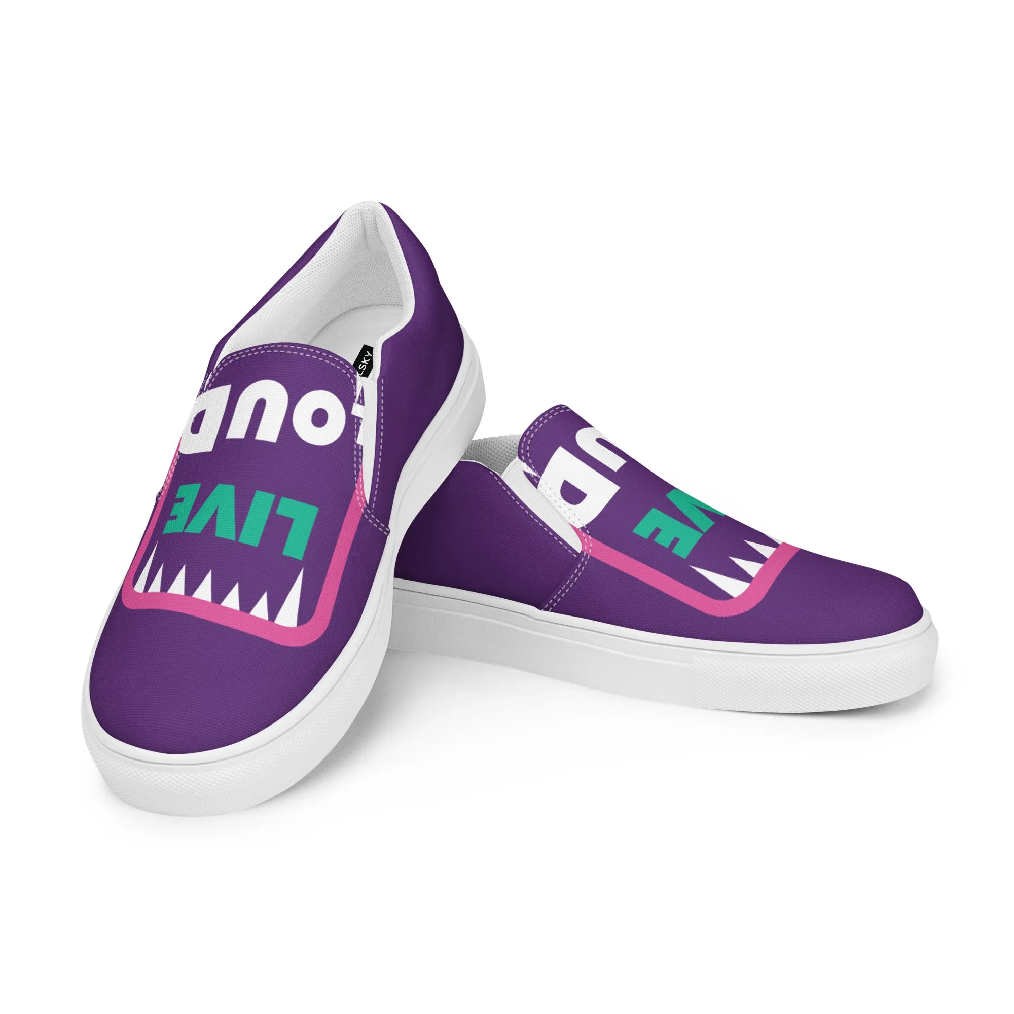 LIVE LOUD Women’s Slip-On Canvas Shoes