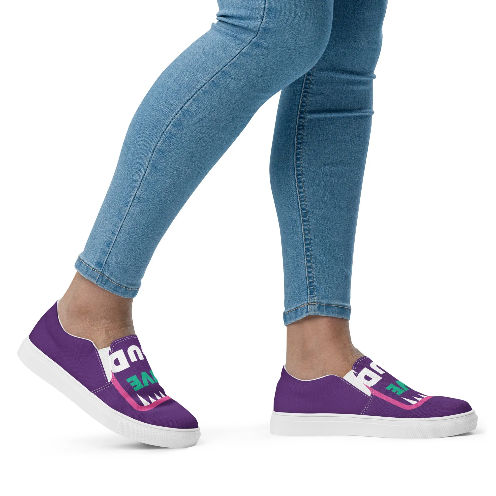 LIVE LOUD Women’s Slip-On Canvas Shoes
