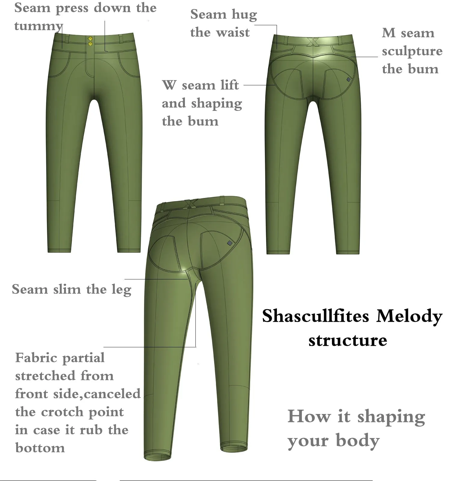 Melody shaping leggings High Waist Navy