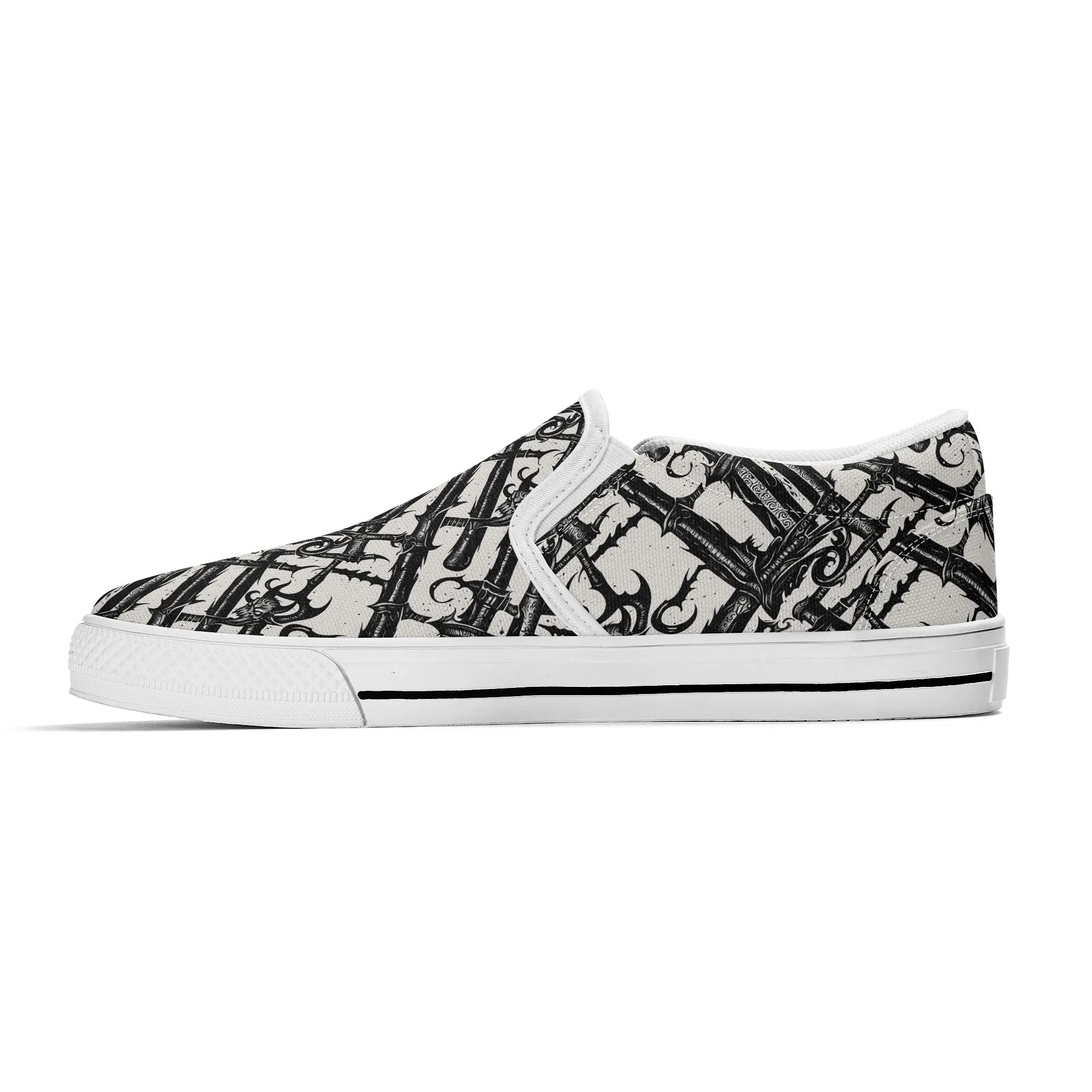 Mens Devil Veins Rubber Slip On Shoes