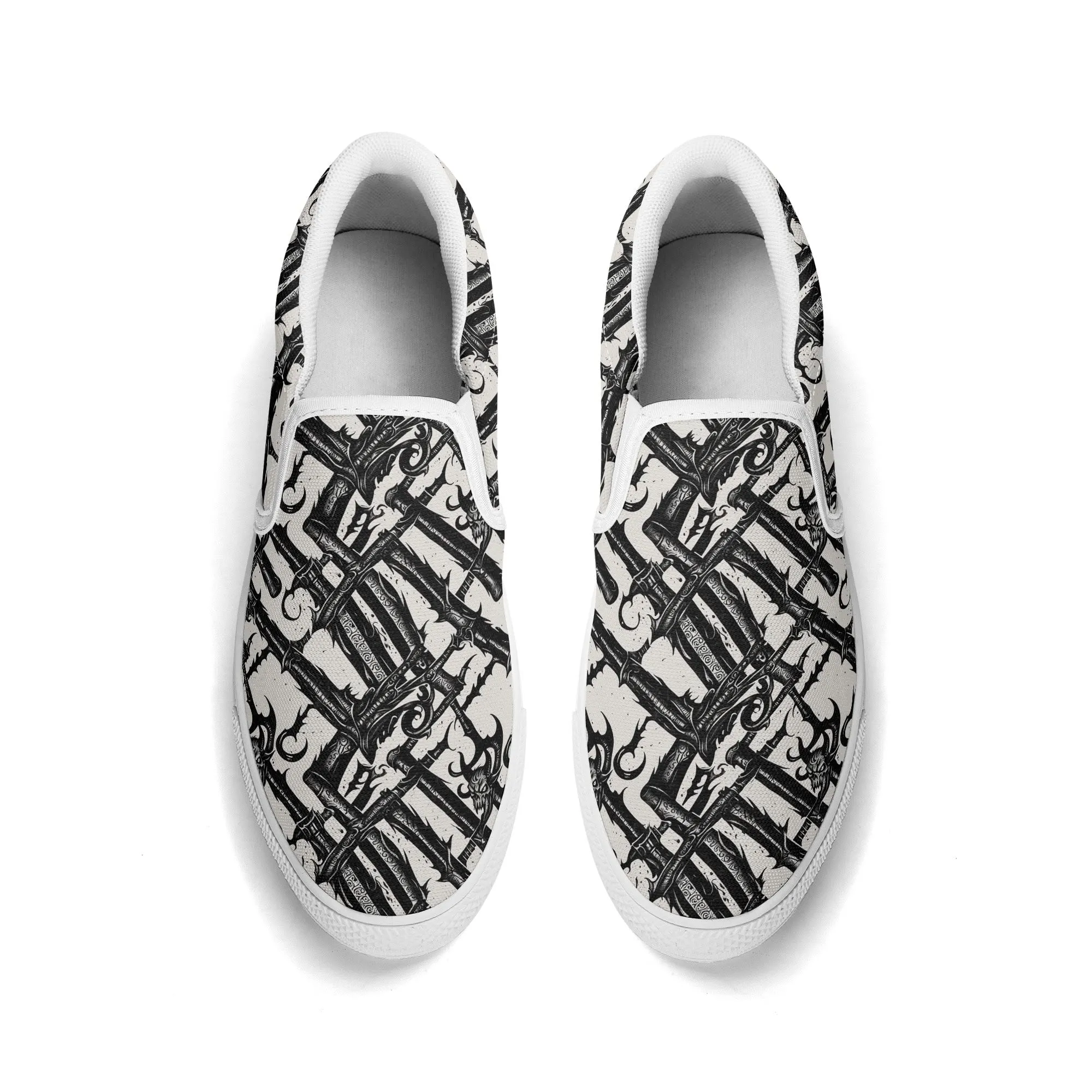 Mens Devil Veins Rubber Slip On Shoes