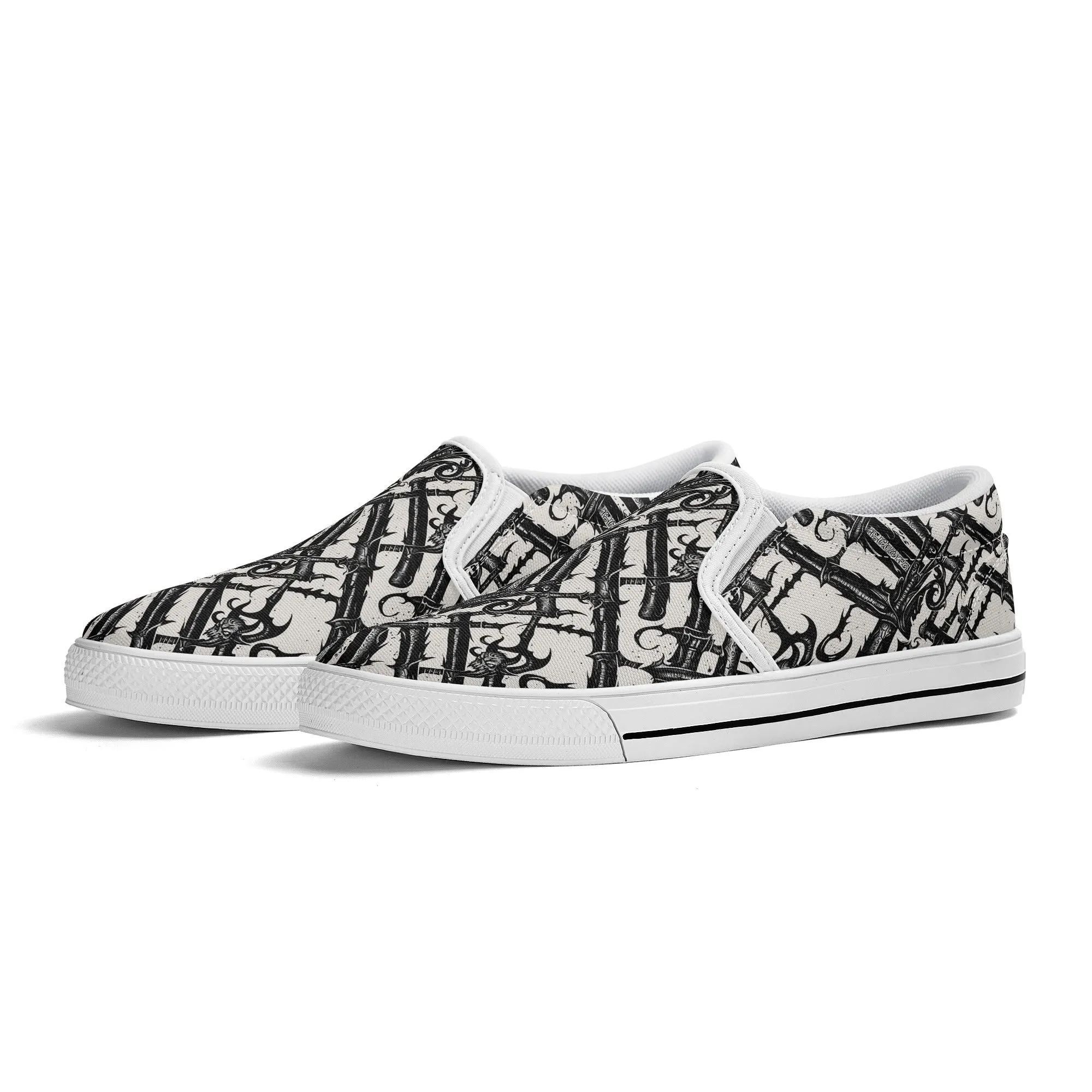 Mens Devil Veins Rubber Slip On Shoes