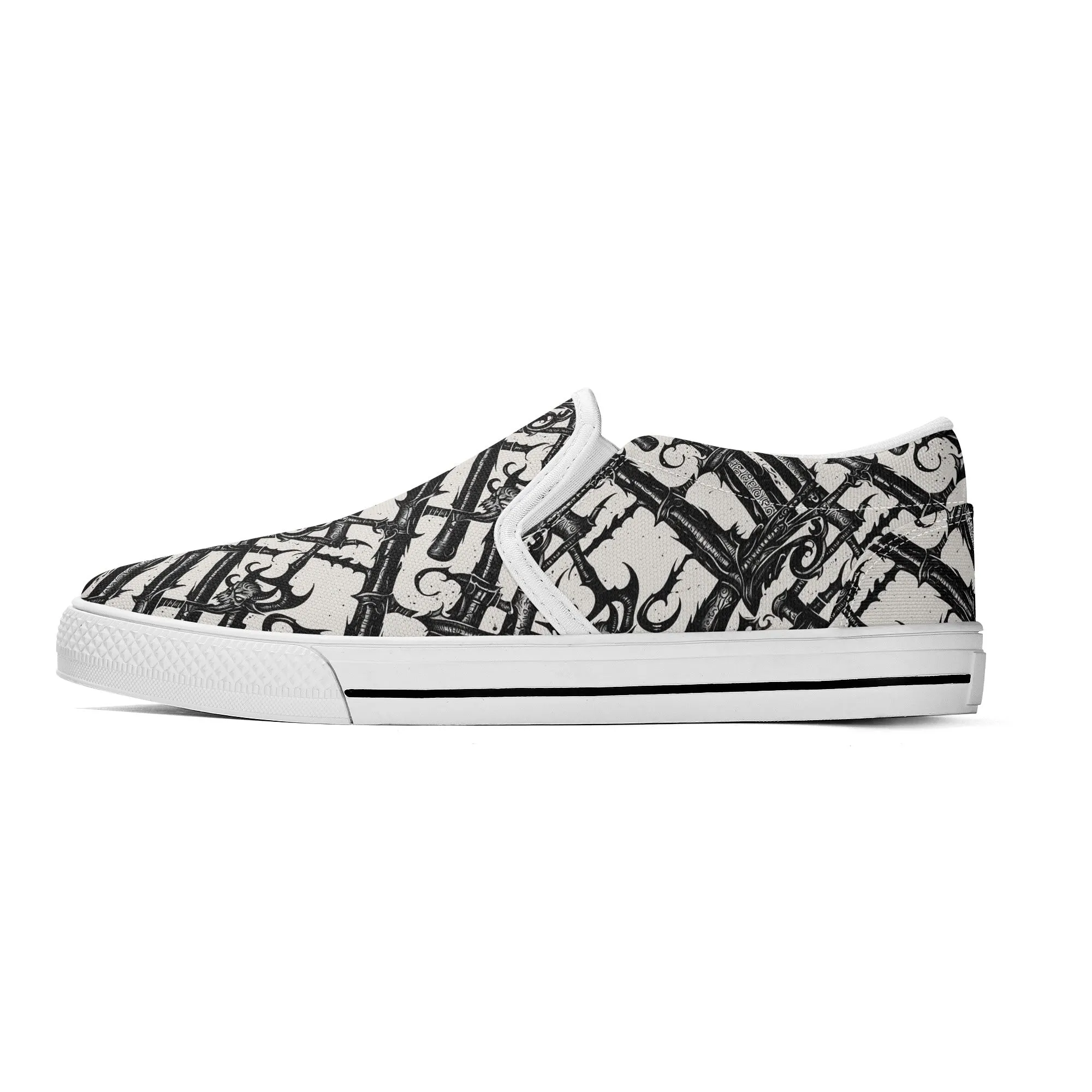 Mens Devil Veins Rubber Slip On Shoes