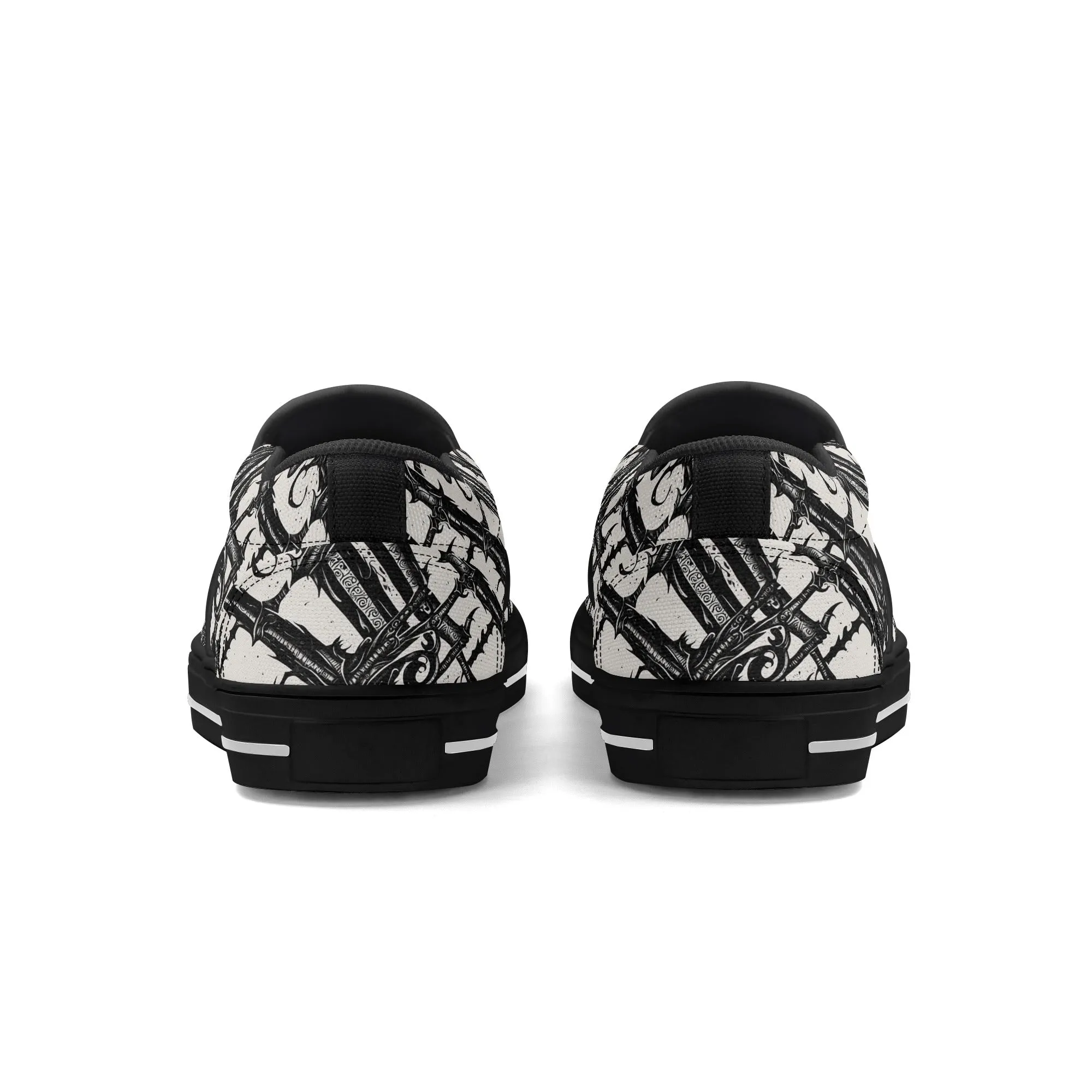 Mens Devil Veins Rubber Slip On Shoes