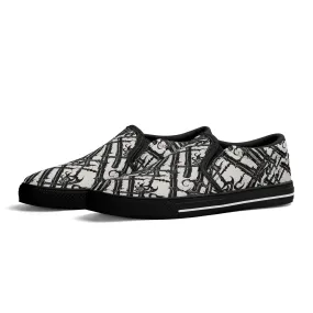 Mens Devil Veins Rubber Slip On Shoes