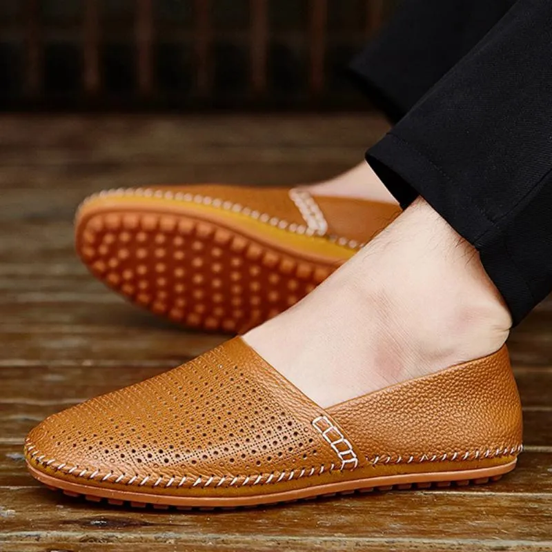 Men's Genuine Leather Slip-Ons