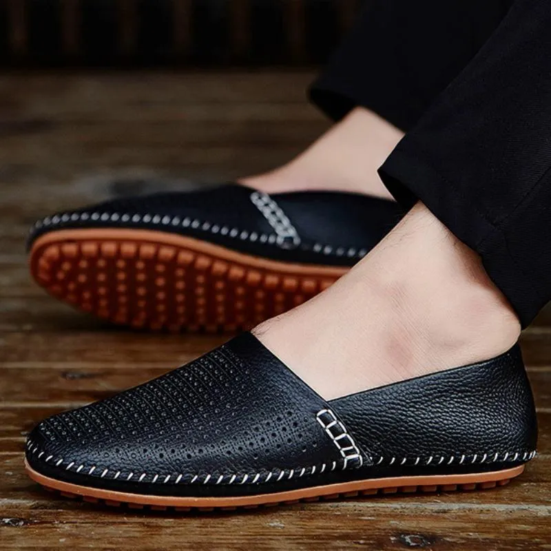 Men's Genuine Leather Slip-Ons