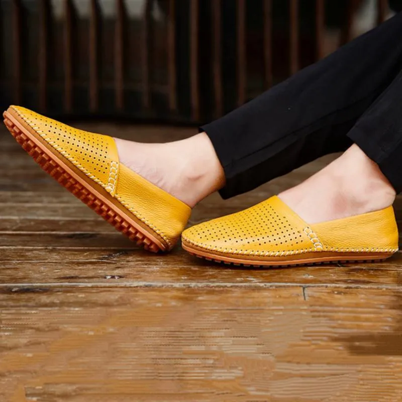 Men's Genuine Leather Slip-Ons