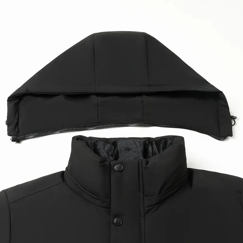 Men's hardshell winter parka with insulation