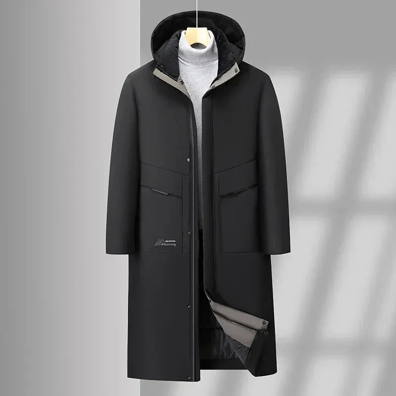 Men's hardshell winter parka with insulation