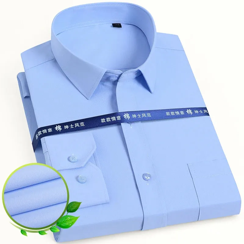 Men's Long Sleeve Dress Shirt with Pocket