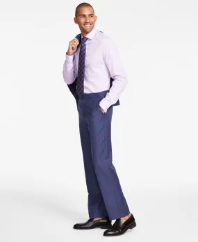 Michael Kors Mens Classic fit Dress Pants 40 / 30 Blue Solid Stretch