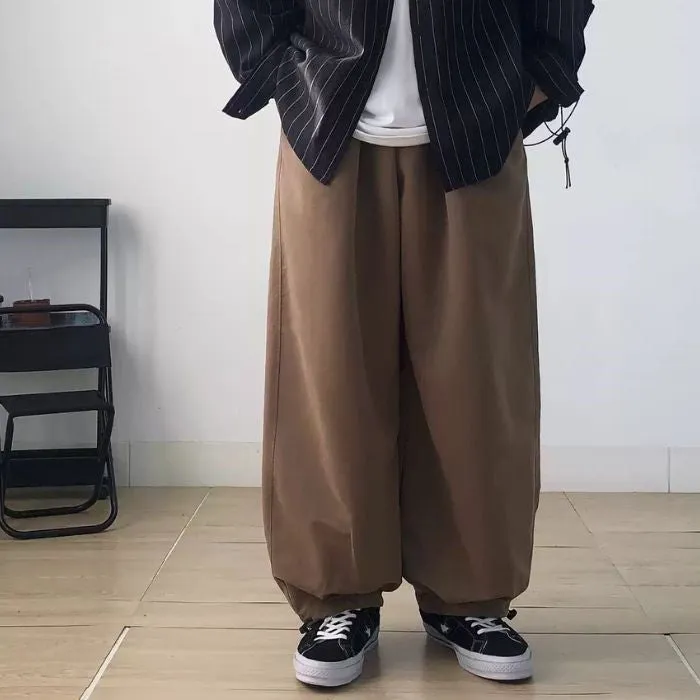 Mid-high Waist Loose Wide-leg Pants N0462