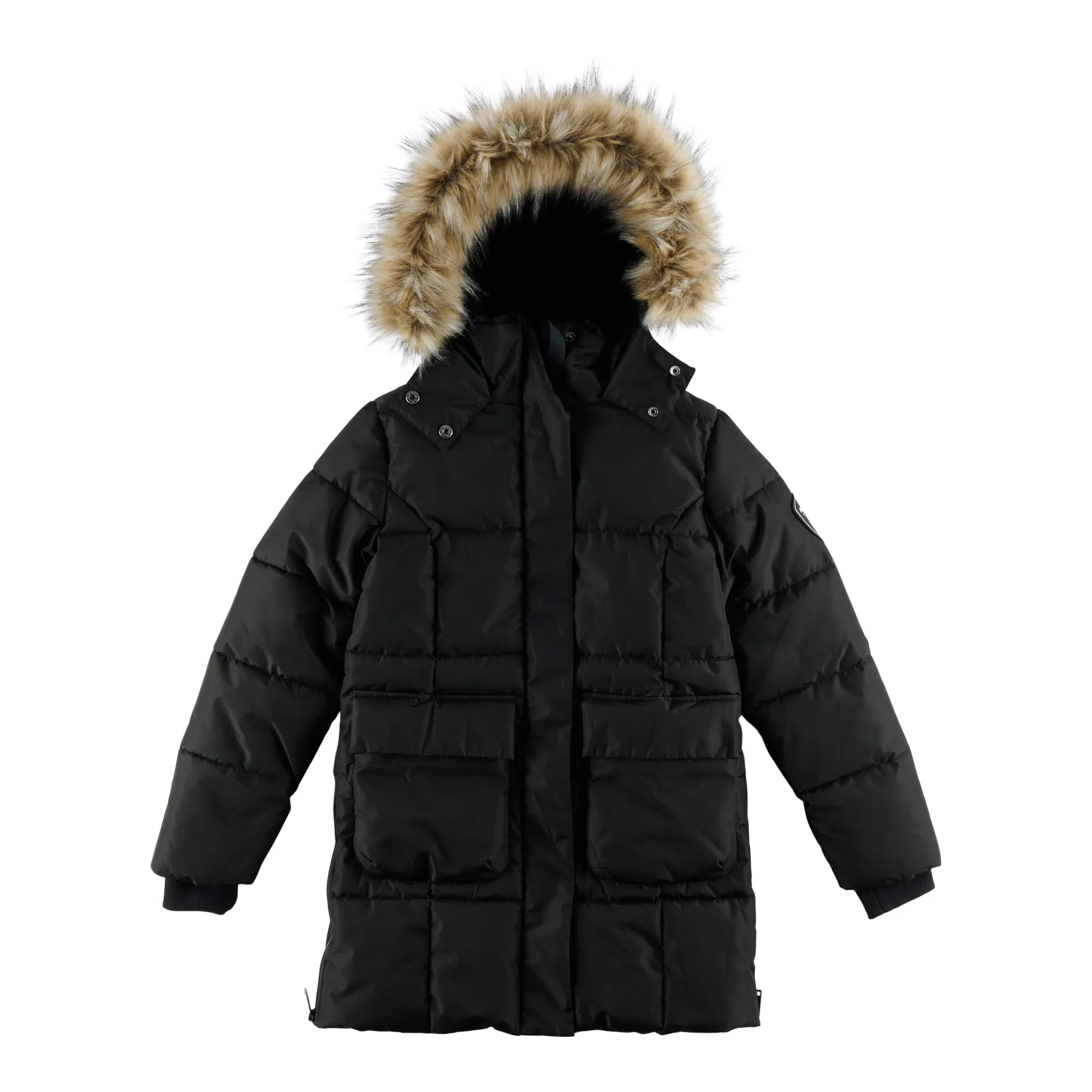 Mountain Ridge Girl's Faux Fur Lined Deluxe Parka