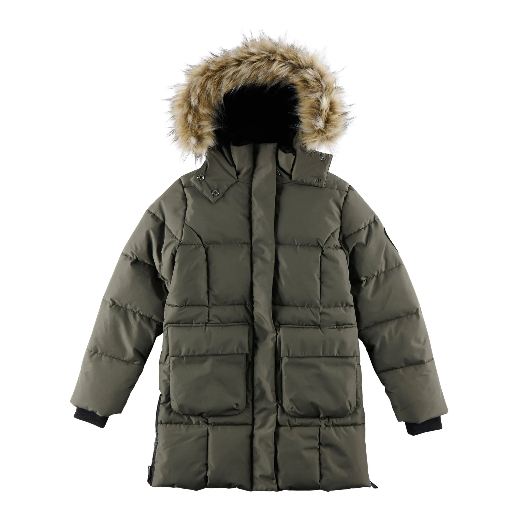 Mountain Ridge Girl's Faux Fur Lined Deluxe Parka