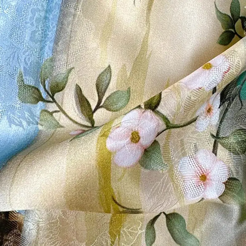 Mulberry Silk 14 Momme Square Scarf Boathouse 108x108 cm