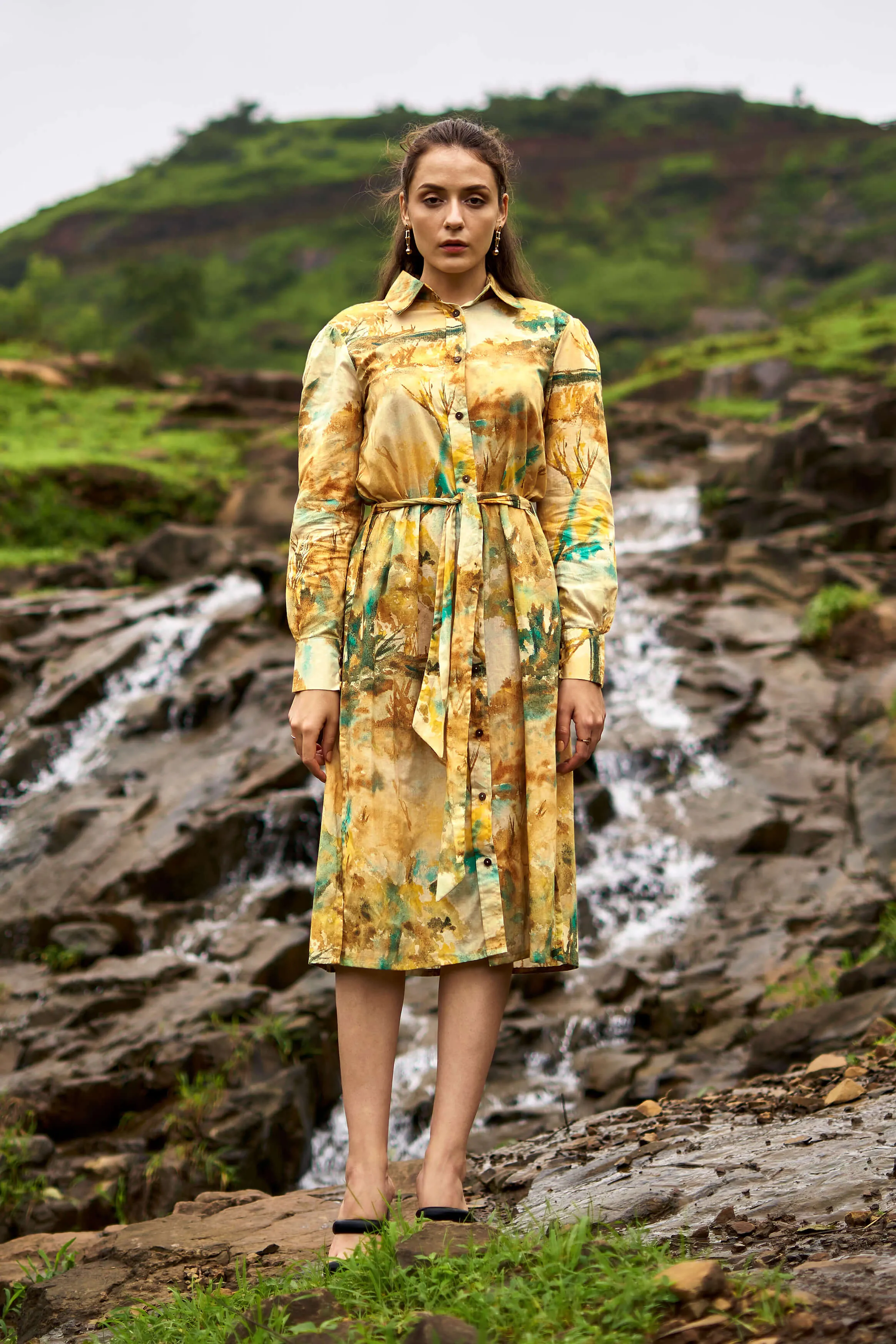 Novara Belt Shirt Dress