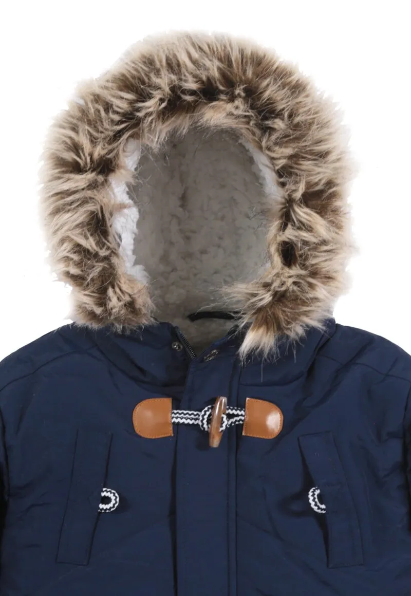 Parka Paul Niño Azul piedra Black and Blue