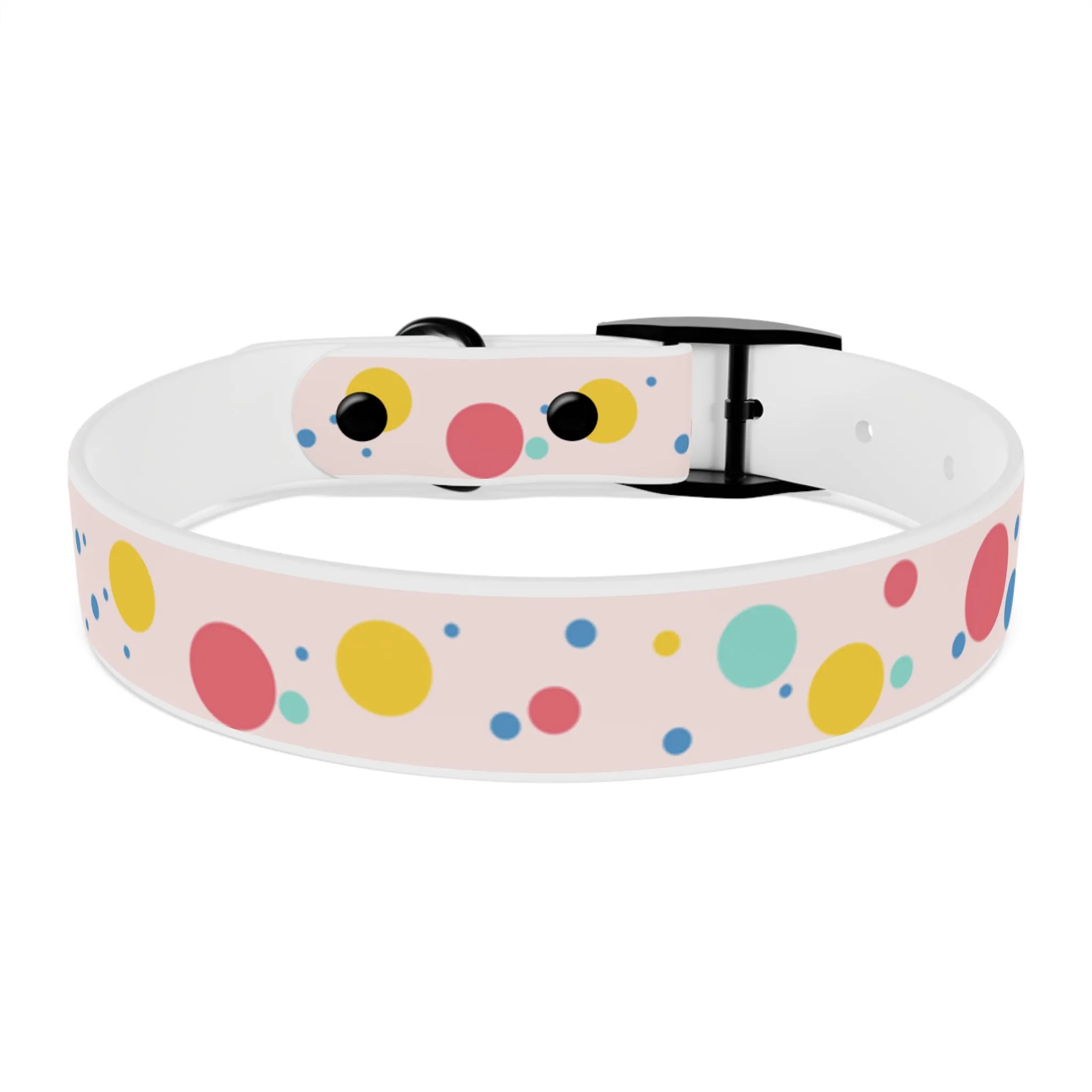 Pawlished PolkaDot Hypoallergenic Pup Dog Collar -Choose Size and Buckle Finish