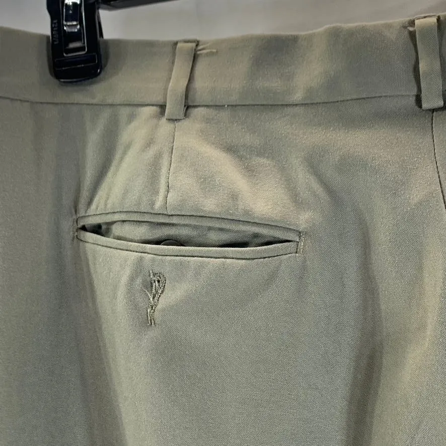 PERRY ELLIS PORTFOLIO Men's Tan Pleated-Front Classic-Fit Dress Pants SZ 38X32