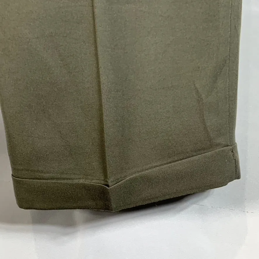 PERRY ELLIS PORTFOLIO Men's Tan Pleated-Front Classic-Fit Dress Pants SZ 38X32