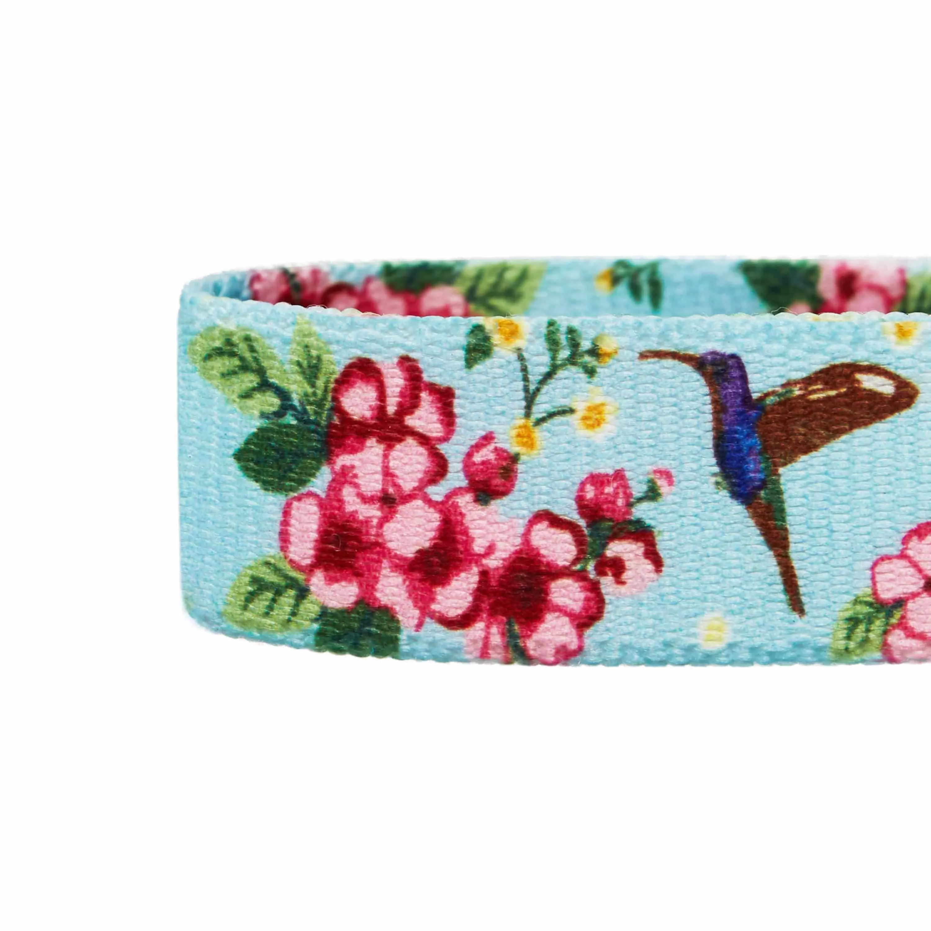 Petal Paws Floral Flower and Hummingbird Dog Collar