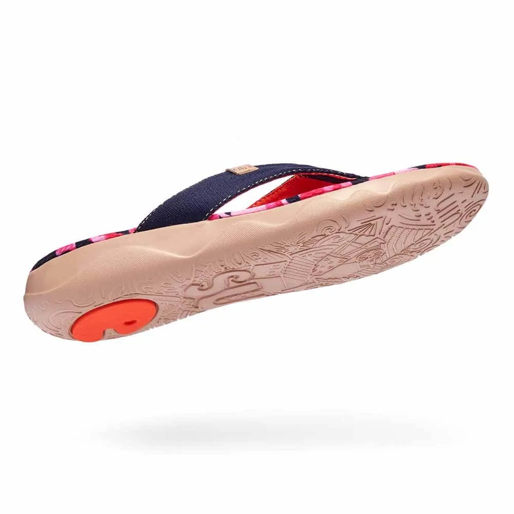 Pink Cherry Women Majorca Flip Flops