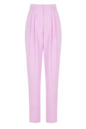 Pink High Waist Carrot Pants
