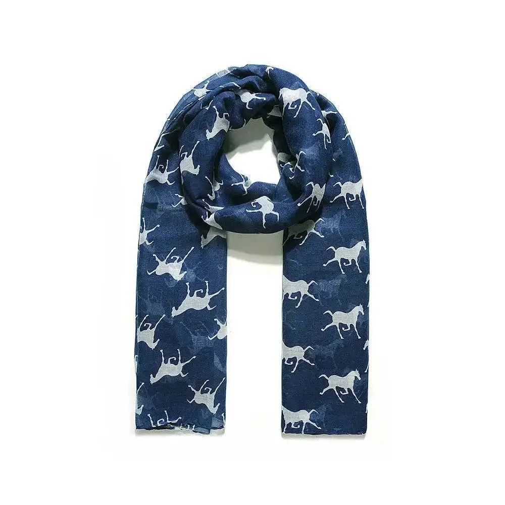 Platinum Blaze Printed Horse Scarf