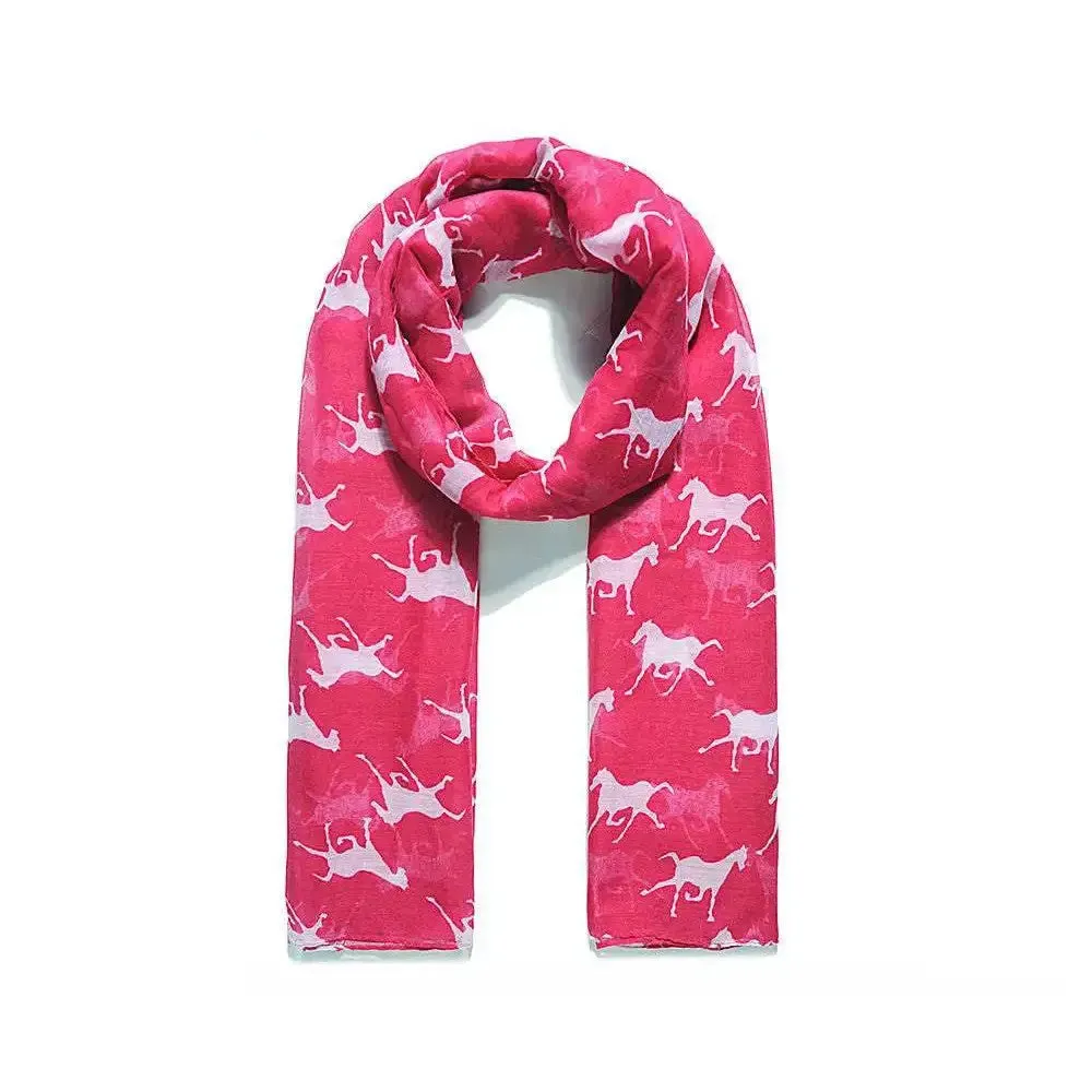 Platinum Blaze Printed Horse Scarf