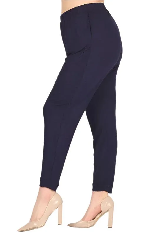 Plus Size High Waist Loose Fit Pants