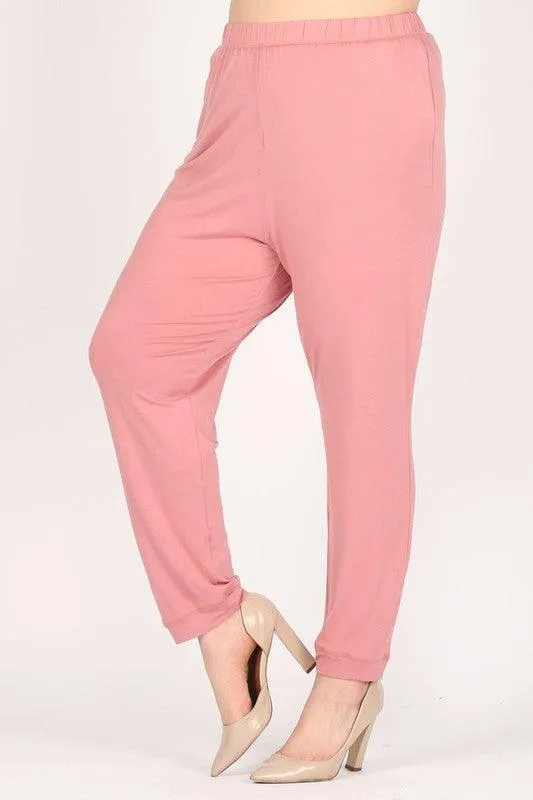 Plus Size High Waist Loose Fit Pants