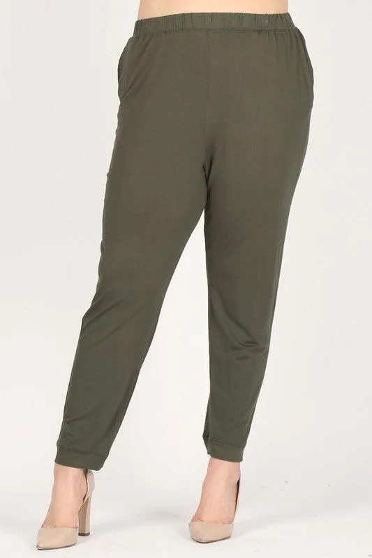 Plus Size High Waist Loose Fit Pants