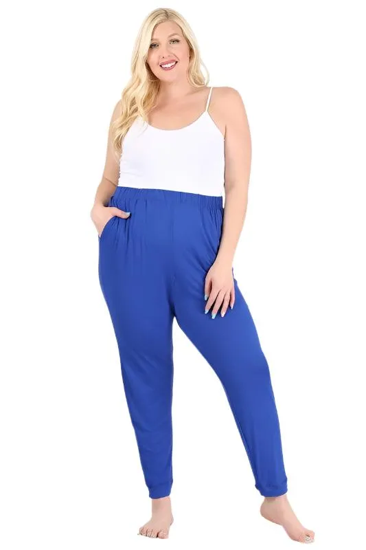 Plus Size High Waist Loose Fit Pants