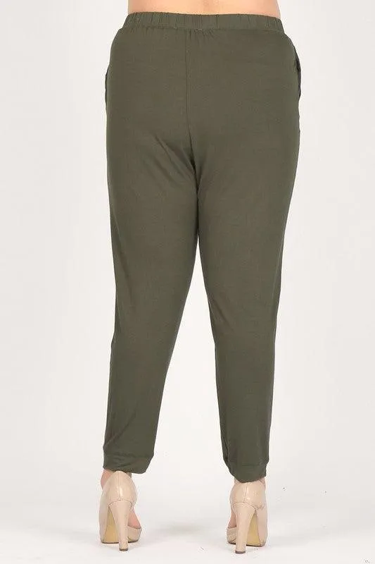 Plus Size High Waist Loose Fit Pants