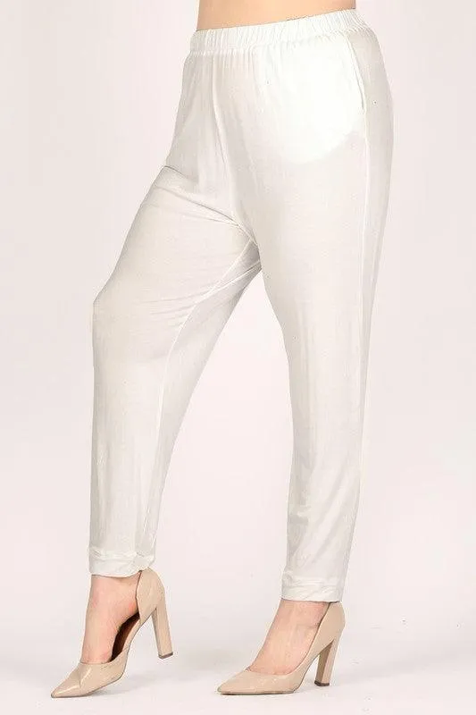 Plus Size High Waist Loose Fit Pants