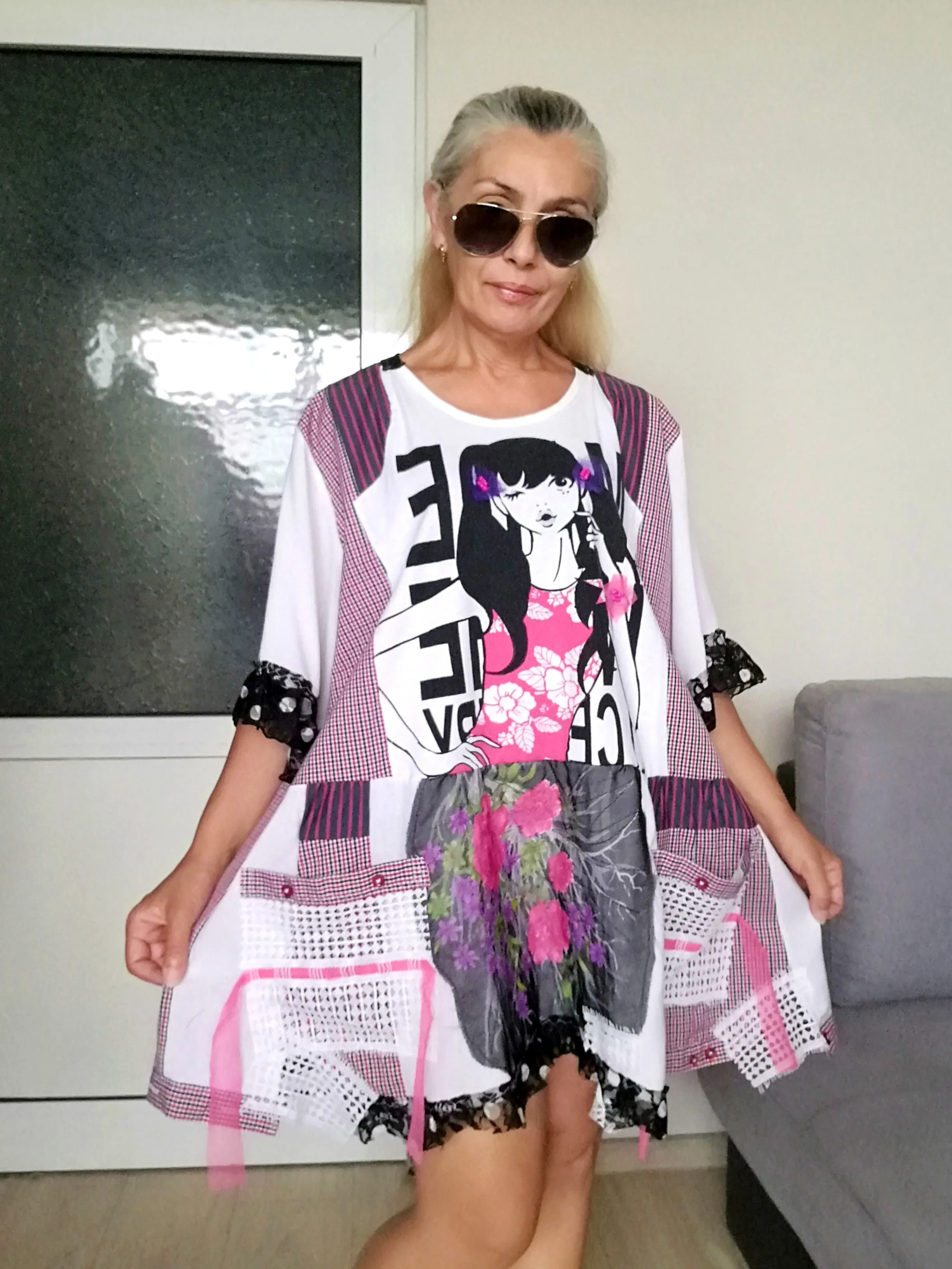 Plus Size Summer Dress 4XL Maxi Boho Shirt Dress For Women