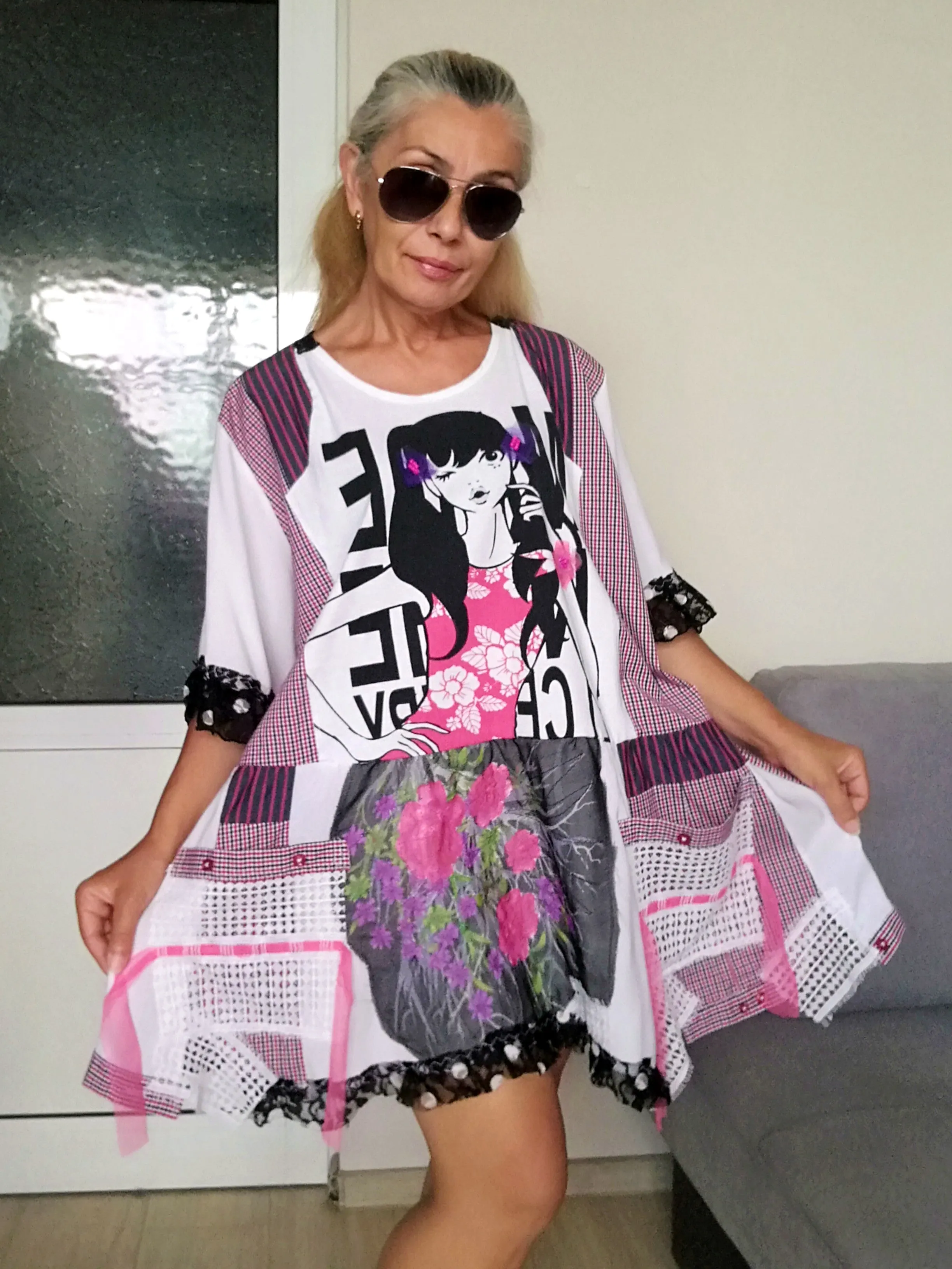 Plus Size Summer Dress 4XL Maxi Boho Shirt Dress For Women