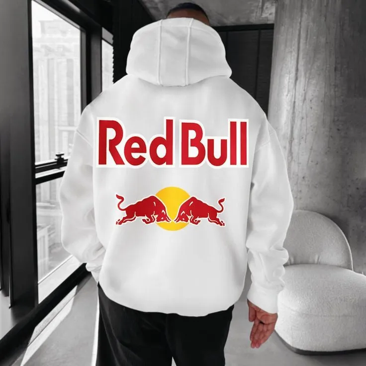 Premium Red Bull Y2K Retro Racer Oversized Hoodie For Mens
