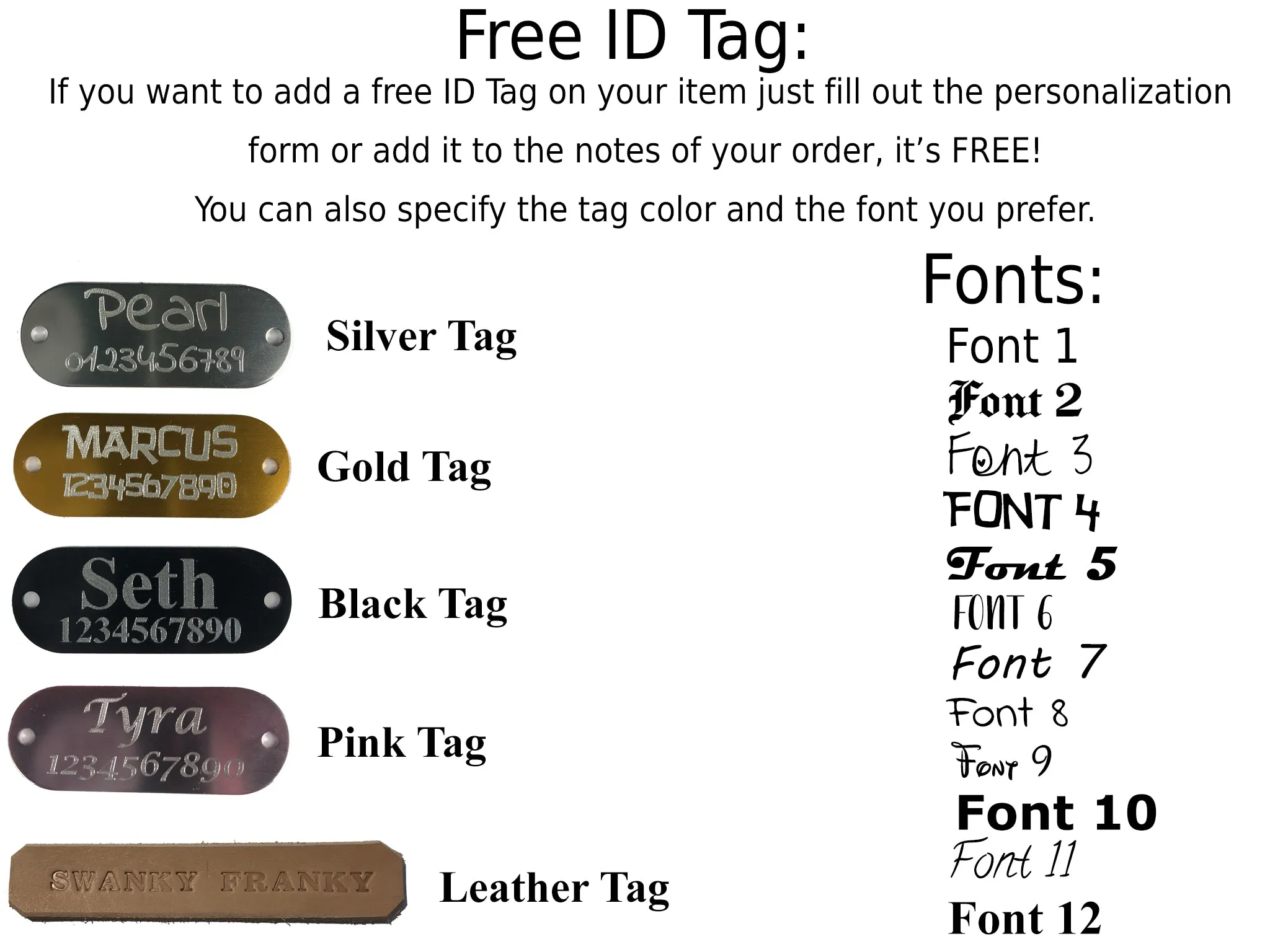 Quick Release Dog Collar in 5 Leather Colors and Custom Hardware