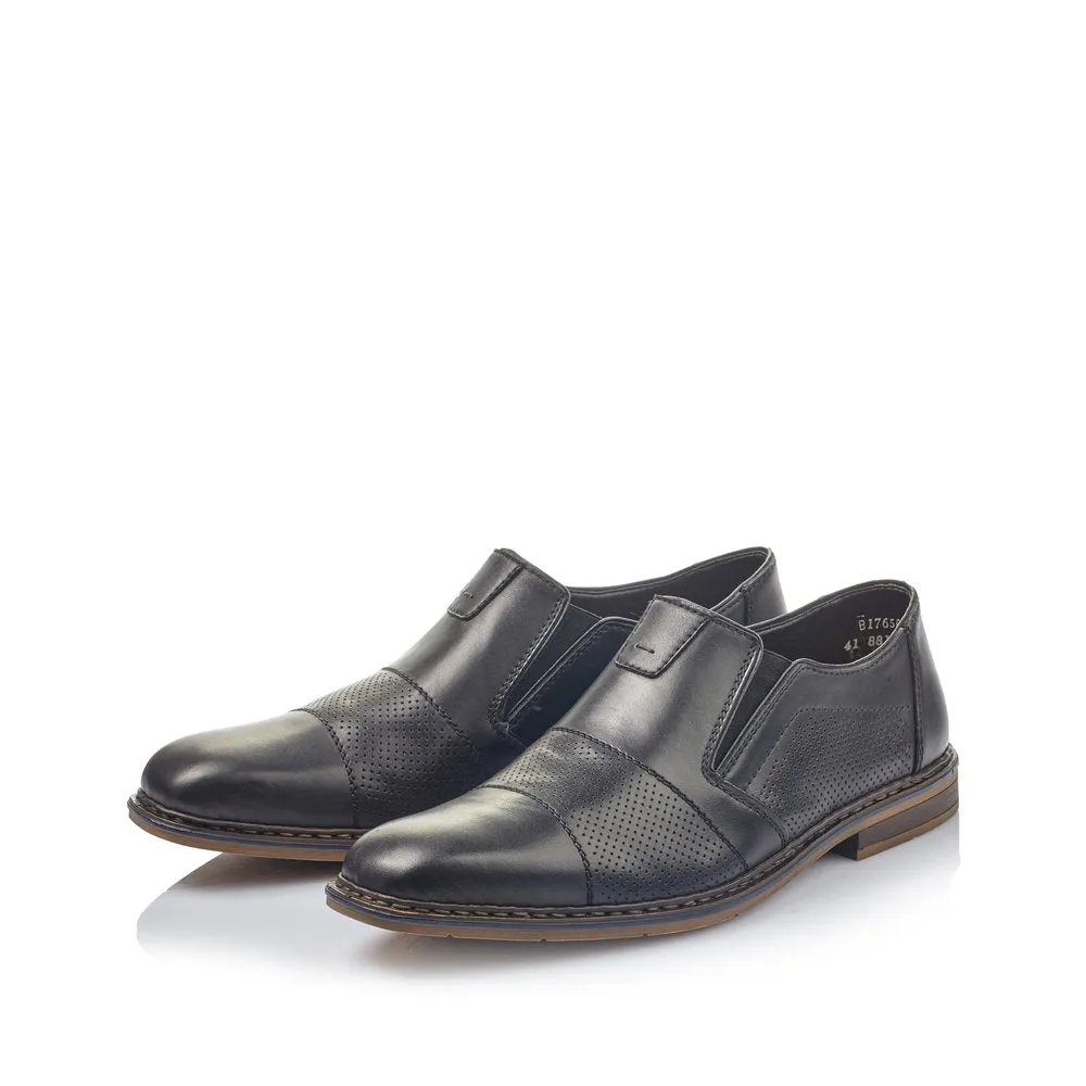 Rieker Men's Slip On Shoe Black