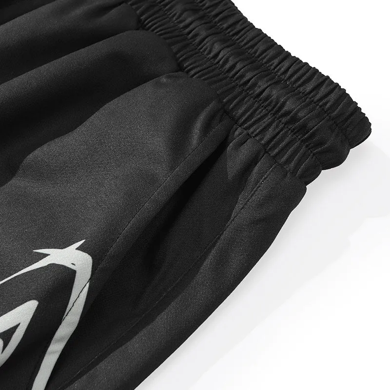 Safari Style Print Pocket Elastic Waist Shorts