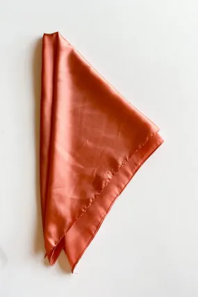 salmon square scarf