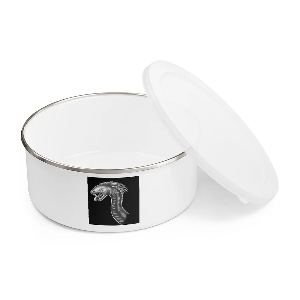 Serpent Enamel Bowl