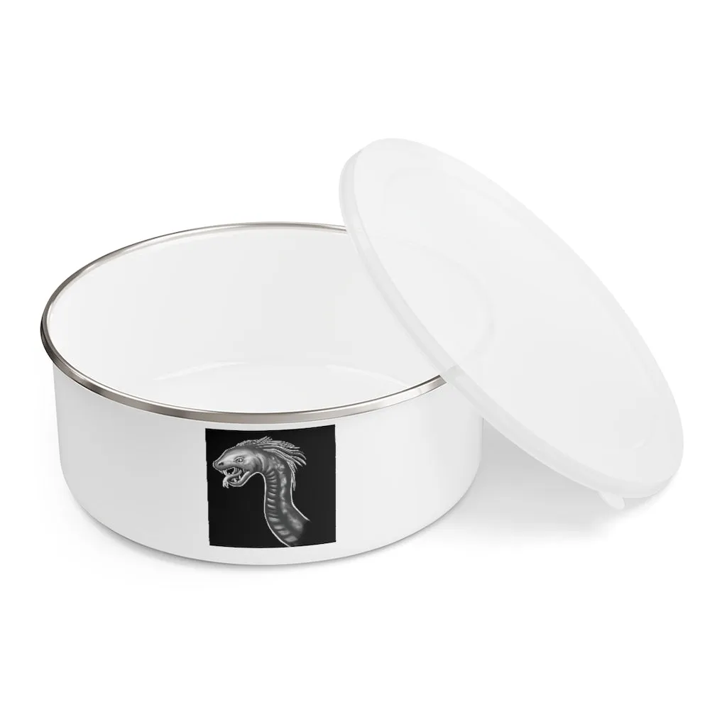 Serpent Enamel Bowl