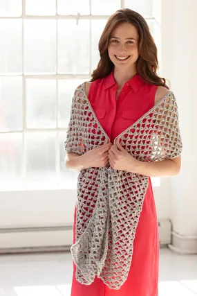 Shimmer Mesh Scarf Pattern (Crochet)