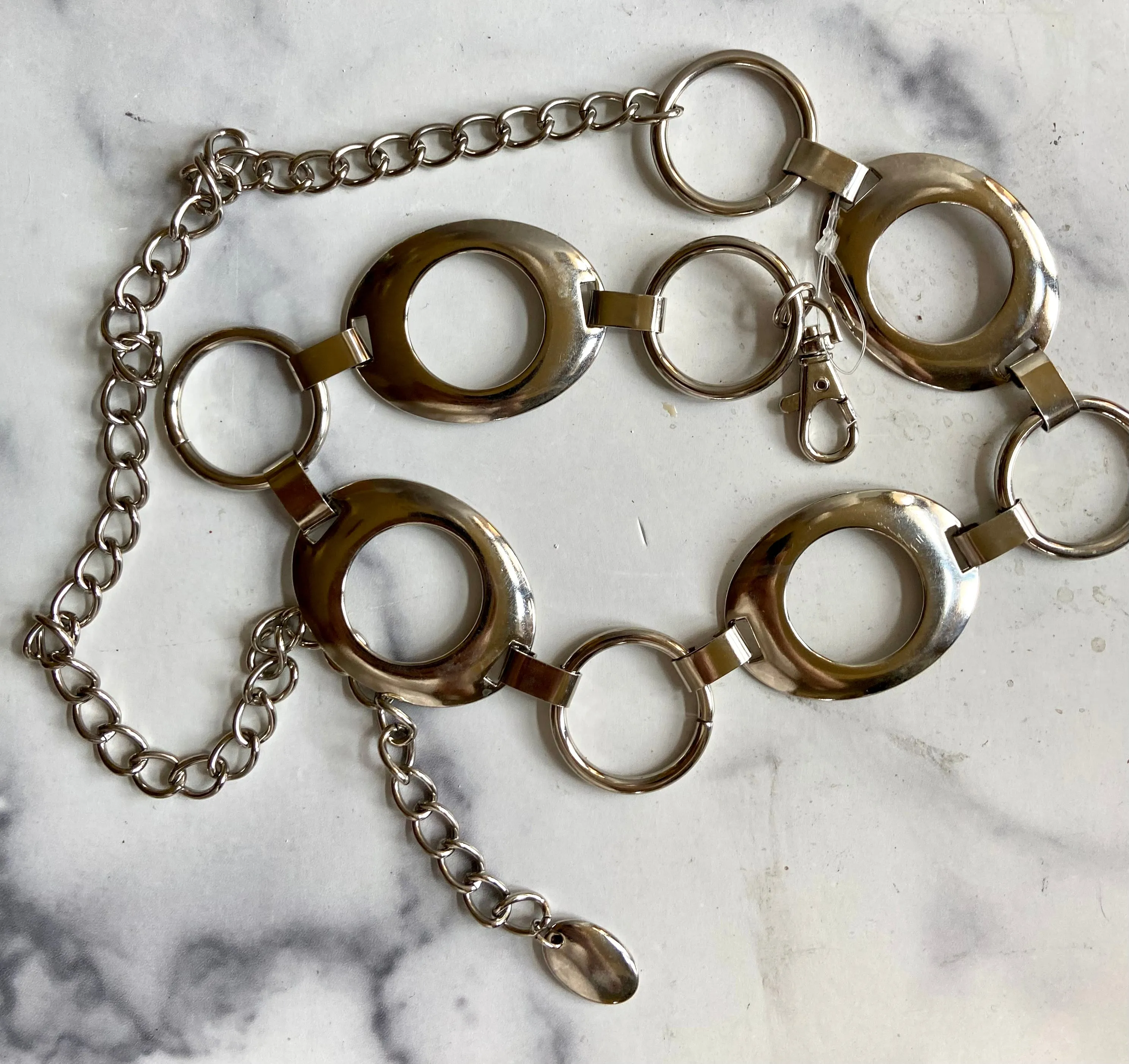 Silver Metal waist belt