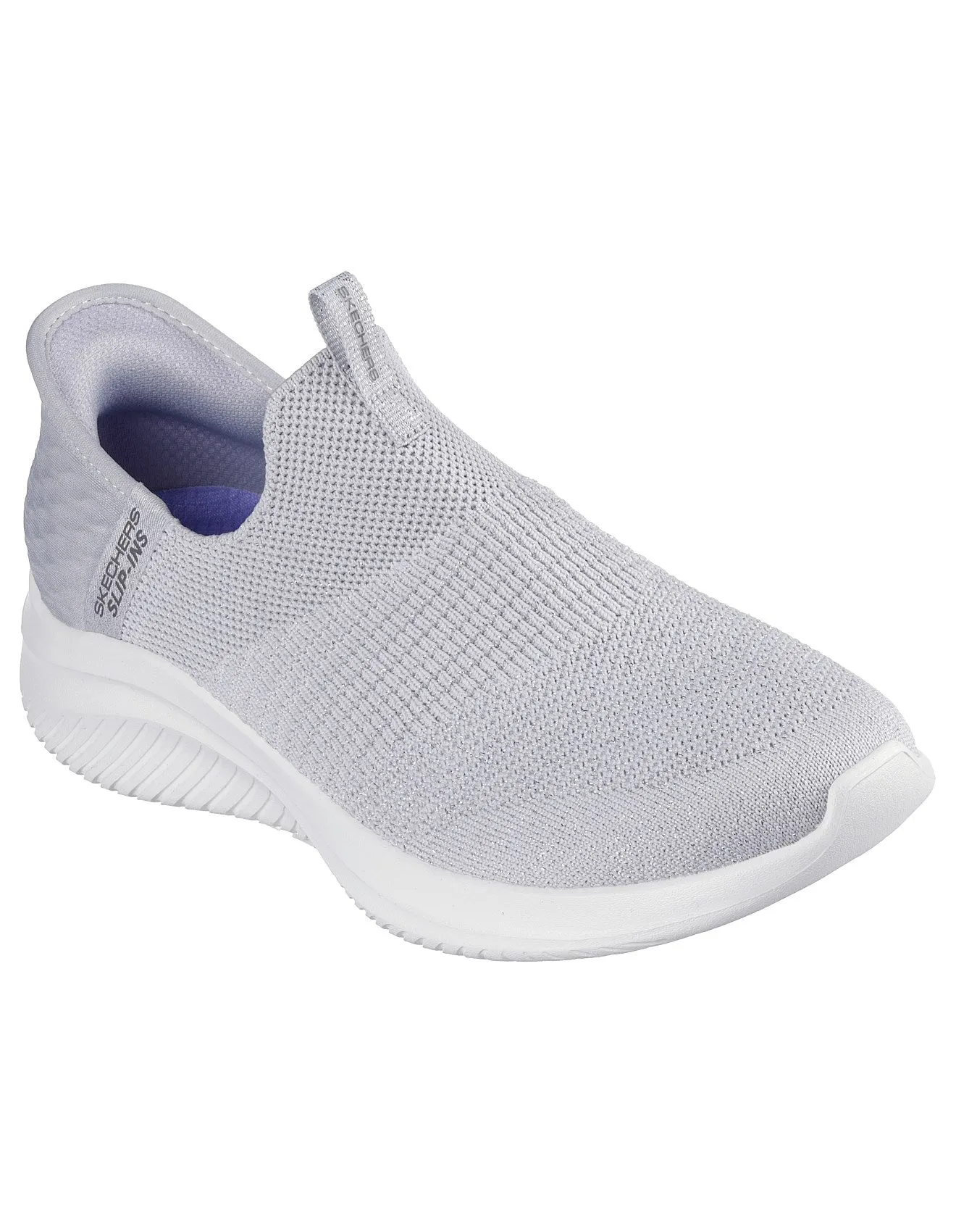 Skechers 'Ultra Flex 3.0 Glitter Me' - Grey-Silver