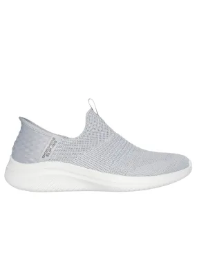 Skechers 'Ultra Flex 3.0 Glitter Me' - Grey-Silver